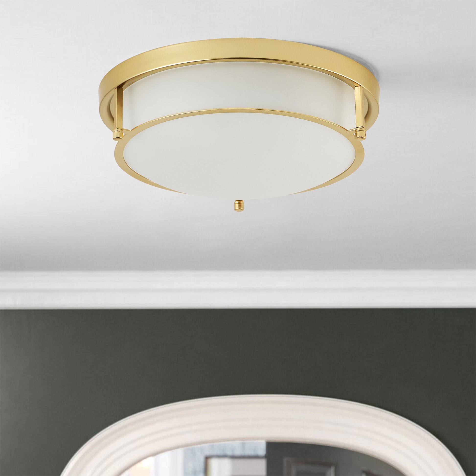 2-Lights Classic Modern Dimmable Flush Mount Lighting