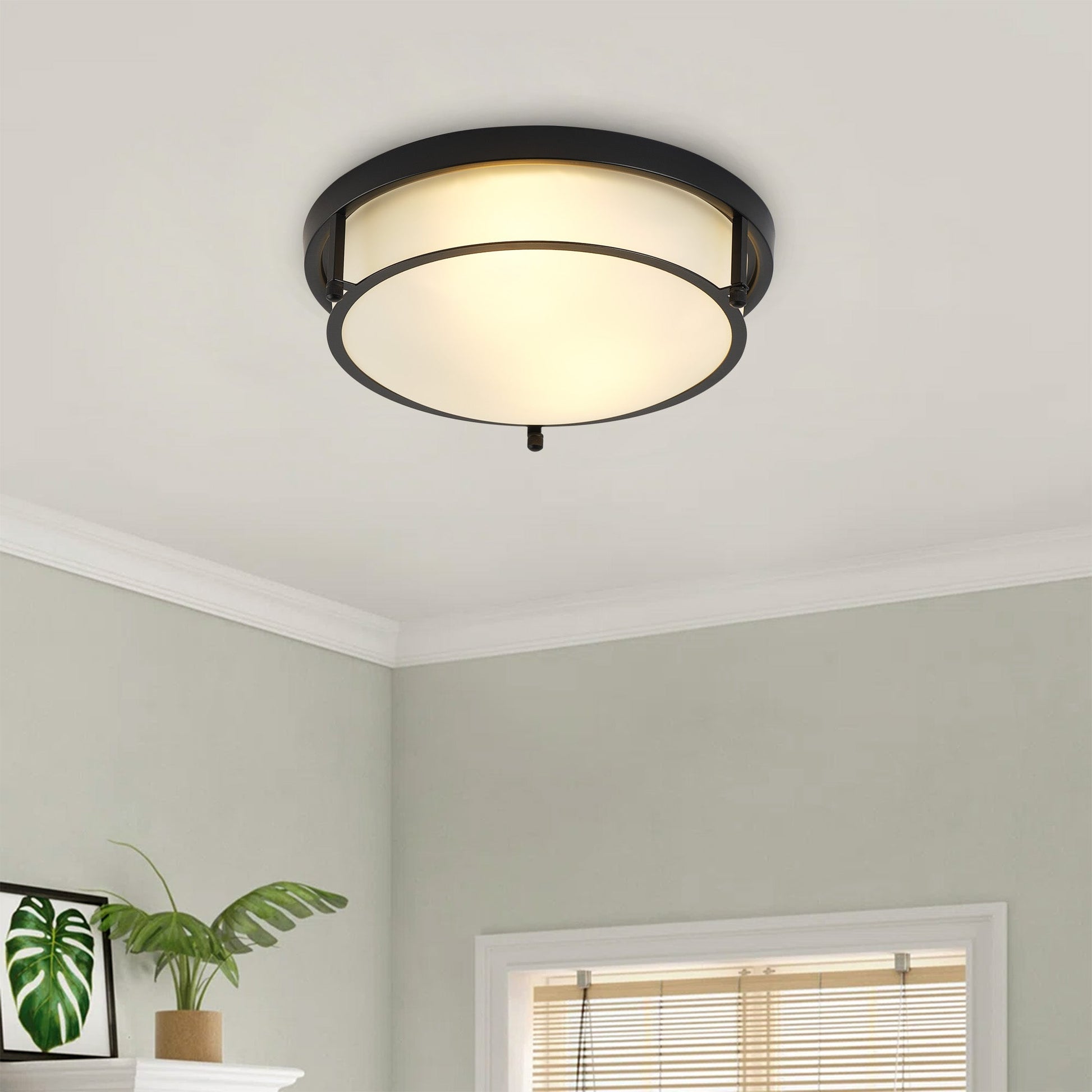 2-Lights Classic Modern Dimmable Flush Mount Lighting
