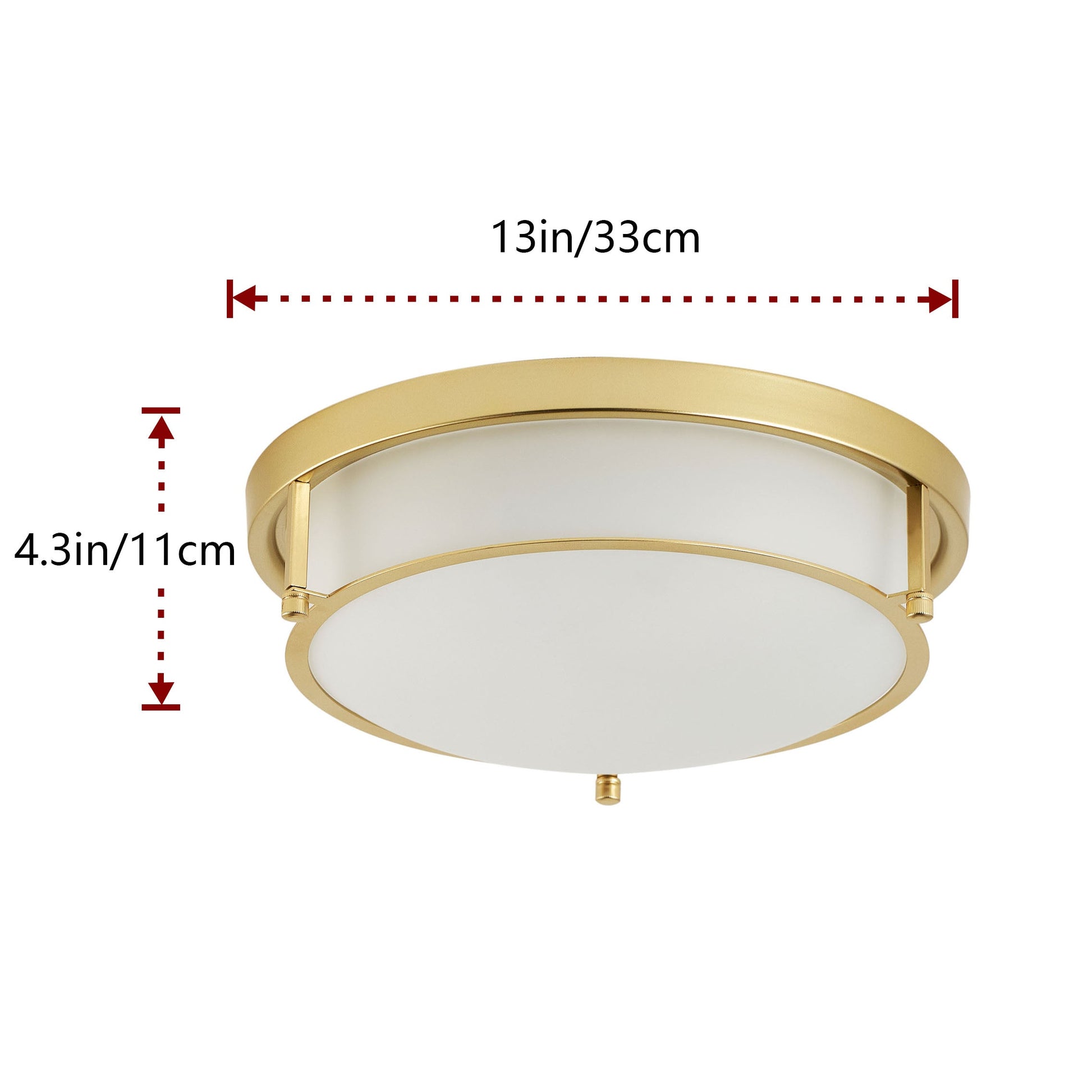 2-Lights Classic Modern Dimmable Flush Mount Lighting