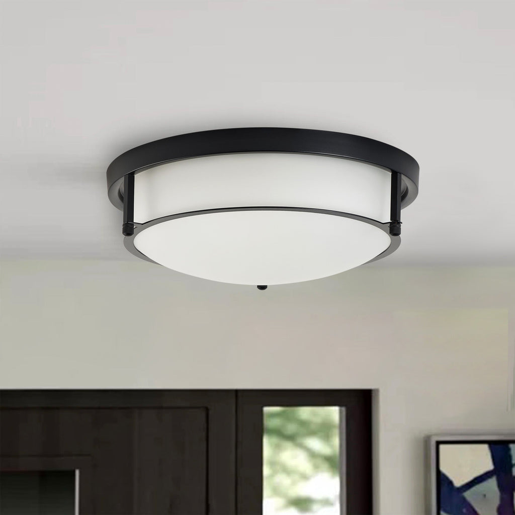 2-Lights Classic Modern Dimmable Flush Mount Lighting