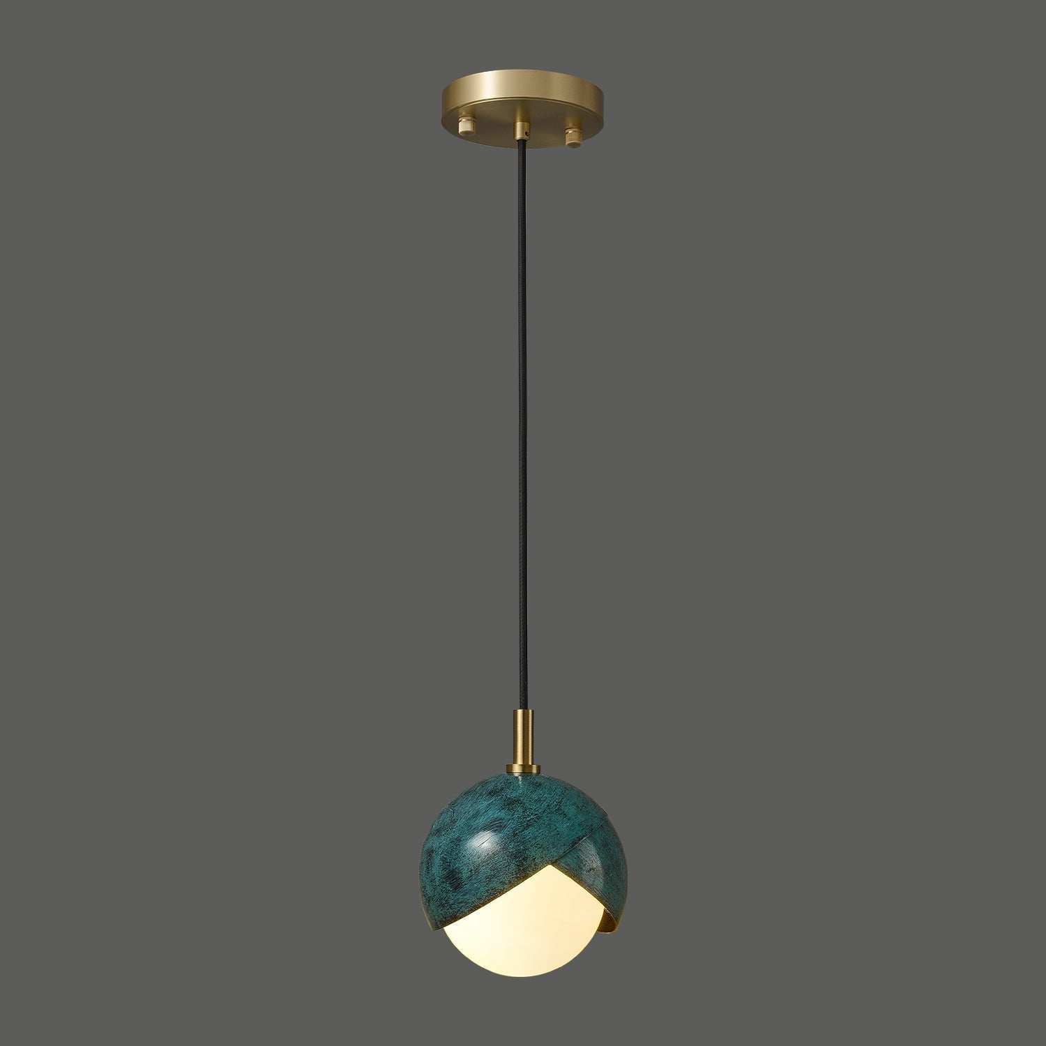 Blue tulip pendant lighting