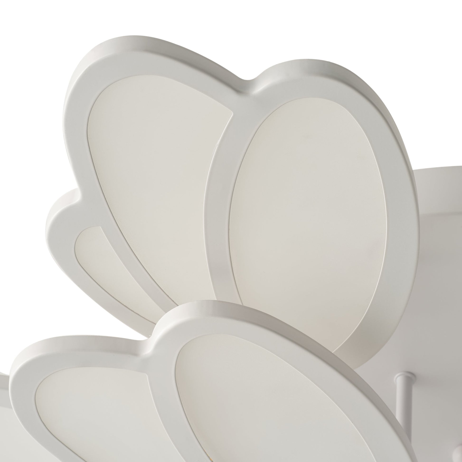 7-Lights Creative Petal Shape LED Semi-Flush Mount Lighting