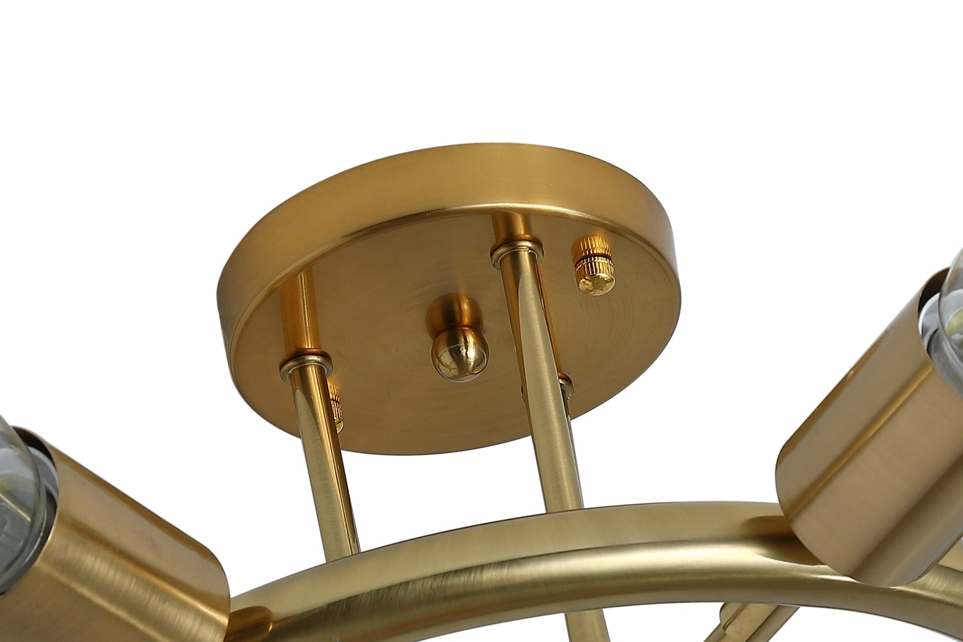 6-Lights Round Shape Semi-Flush Mount Lighting